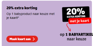 Baby dagdeals bij Kruidvat
