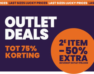 50% korting op 2e outlet artikel bij Plutosport