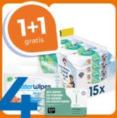 1+1 gratis op alle A-merk babydoekjes bij Trekpleister