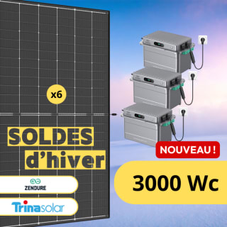 Kit Solaire Plug and Play 3000 Wc avec Batteries Zendure Solarflow à 1619€