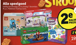 Alle speelgoed: 2e halve prijs bij Kruidvat