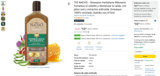 Shampoo Tío Nacho Herbolaria Millenaria 415ml por $59 | Amazon