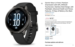 Garmin Venu 4 voor €413,24 bij Amazon