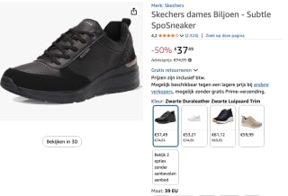 SKECHERS Billion-Subtle Spots voor €34,49 bij Amazon