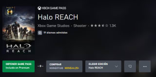 Halo: Reach por $44 en Xbox Store