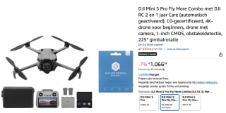 DJI Mini 5 Pro Fly More Combo met DJI RC 2 en 1 jaar Care voor €1.066,98 bij Amazon