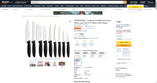 Juego de 9 Cuchillos Tramontina Plenus por $290 | Descuento Amazon