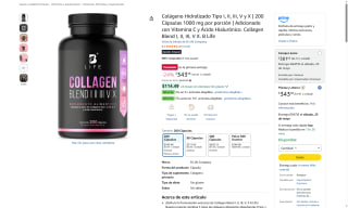 Colágeno Hidrolizado 200 Cápsulas por $343 | Oferta Amazon