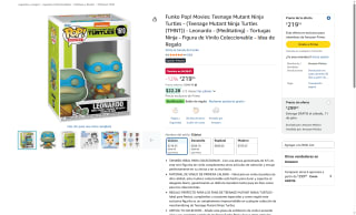 Funko Pop TMNT Leonardo Meditando por $220 | Amazon