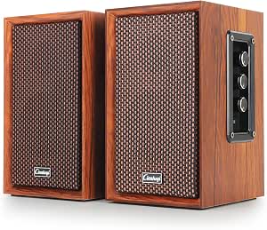 Altavoces estantería Activos 40W Hi-Fi Graves potentes, Bluetooth/USB/RCA por 43.04€