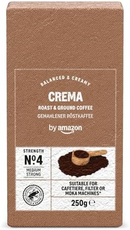 by Amazon Crema Café Molido o Fuerte 250 ml por solo 2.61€