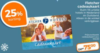 Fletcher cadeaukaart t.w.v. €100 voor €75 bij Trekpleister