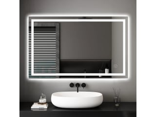 Miroir Salle de Bain 100x60cm LED 30W, Anti-buée à 79,99€