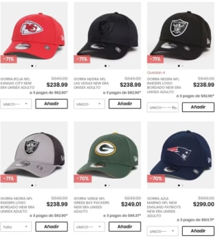 Gorras NFL New Era en Oferta | Privalia