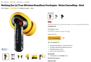 Nothing Ear (a) oordopjes voor 59 euro