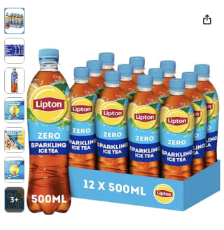 12x500ml flesjes Lipton Zero Sugar Ice Tea voor 10,68 euro