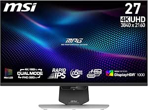 MSI MPG 274URDFW E16M 27" Mini LED Rapid IPS UltraHD 4K Dual Mode 160Hz por 359.95€