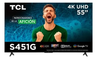 Smart TV TCL 55S451G 55" 4K por $5,899 | Oferta Mercado Libre