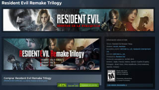 Resident Evil Remake Trilogy por $432 | Oferta Steam