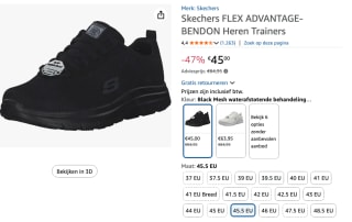 Skechers Mens Flex Advantage Bendon voor €45 bij Amazon