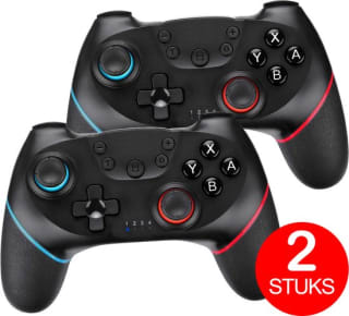 2x Draadloze Controller Geschikt voor Nintendo Switch en OLED voor €18,40 bij Bol