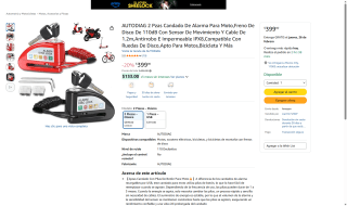 Candado Disco con Alarma 2 Unidades por $399 | Amazon