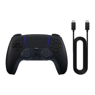 Sony DualSense Wireless Controller-Midnight Black +USB Cable-Galactic Purple /Starlig