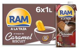 Pack 6 x 1L de RAM Chocolate a la taza al toque de CARAMEL BISCUIT por 7.67€