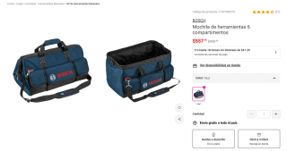 Bosch Bolso Transporte Herramientas 6 Compartimentos por $557 | Oferta Liverpool