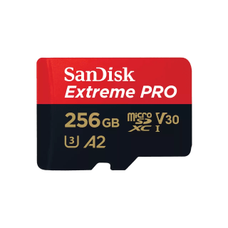 Tarjeta de memoria Micro SDXC Sandisk Extreme PRO 256GB, V30, Clase 3 por 20.41€