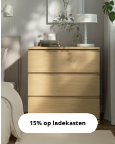 Tot 20% op opbergbedden, ladekasten en nachtkastjes bij IKEA in Belgie