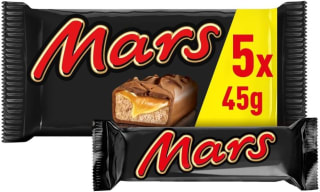 5 barritas Mars de Chocolate con Leche, Crema de Turrón y Caramelo por 2.58€