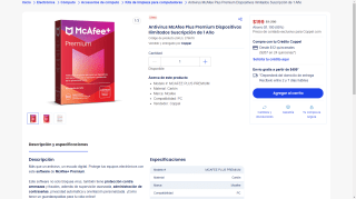 McAfee Plus Premium Ilimitados $199 | Oferta Coppel