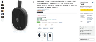 Bocina Skullcandy Ounce IPX7 por $554 | Oferta Amazon