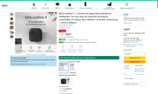 Cámara Blink Outdoor 4 por $669 | Oferta Amazon