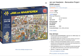 Jan van Haasteren - de verbouwing (3000 stukjes) voor €25,23