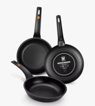 Bra Set 3 Sartenes Efficient, Lote 18cm + 22cm + 26cm, Aluminio Fundido por 48,84€