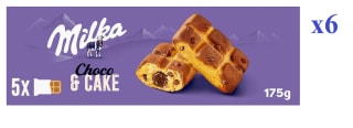 6 x Bizcocho relleno choco & cake Milka 175 g por 11.06€