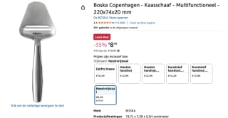 Boska Kaasschaaf Copenhagen voor €8,49 bij Amazon