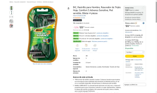 Rastrillo BIC Comfort 3 por $59 | Oferta Amazon
