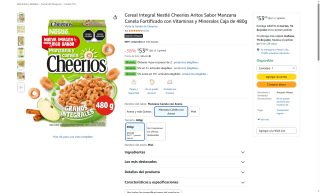 Cereal Cheerios Aritos por $27 | Oferta Amazon