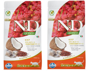 2 x Quinoa Skin & Coat Arenque y Coco Comida Seca Grain Free de Gatos 1,5kg a 29.98€