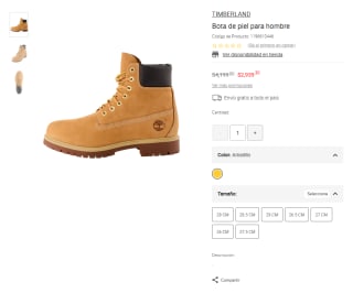 Botas Timerland Clasicas para hombre por $2,939 | Oferta Suburbia