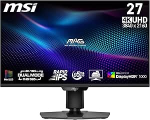 Monitor MSI MAG 274UPDF E16M 27 pulgadas UHD 4K IPS MiniLED 160Hz 0.5ms por 272.69€