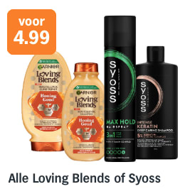 Alle Loving Blends of Syoss voor €4,99 bij de AH
