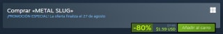 METAL SLUG por $18 en Steam