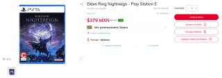 Elden Ring Nightreign para PS5 por $379 | Oferta Sears