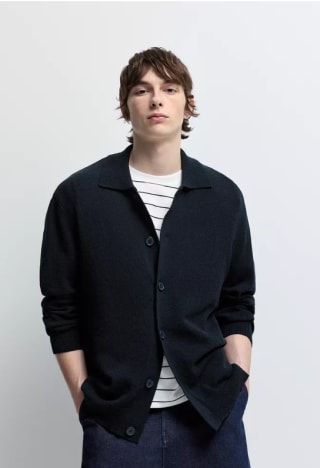 Chaqueta Bouclé con Botones para Hombre por 5.99€