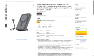 Power Bank TESSAN 10000mAh por $419 | Oferta Amazon