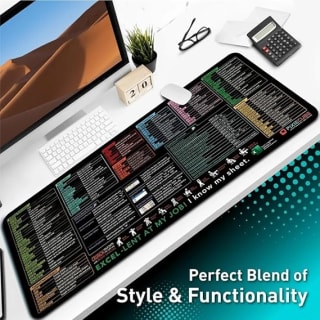 Spreadsheet Shortcut Keys Mouse Pad for £0.50